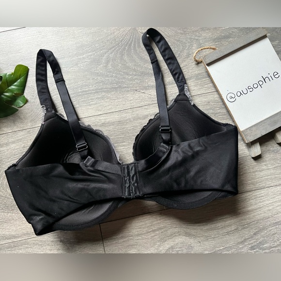 Inspirations by Maidenform Satin Bra w Lace Trim & Molded Padded Cups 36DD - Picture 4 of 7